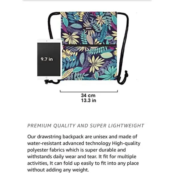 WANDF Drawstring Backpack - Picture 6 of 8